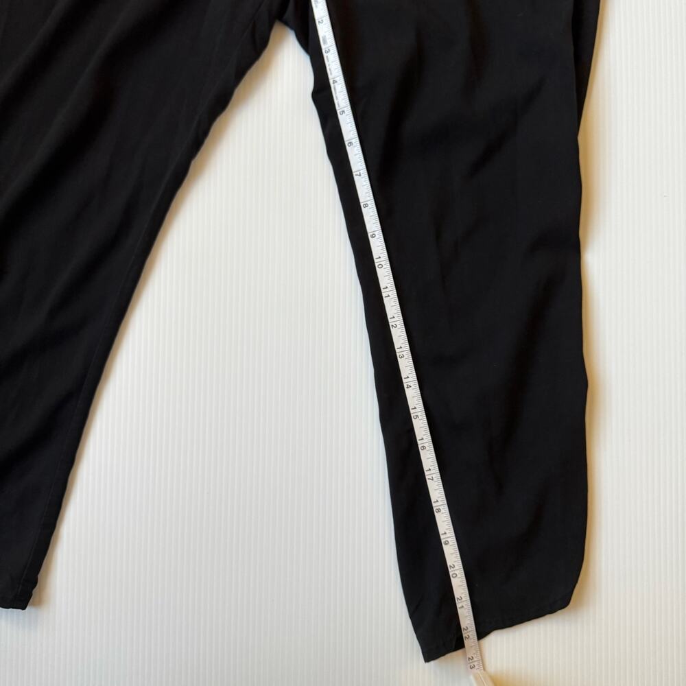 Marine Layer Allison Pant LP Large Petite Black Modal Cropped Tapered Elastic - Picture 16 of 16
